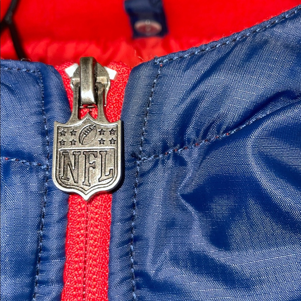 NFL Women's New England Patriots Navy Logo Insulated Full-Zip Puffer Jacket M - Picture 5 of 9